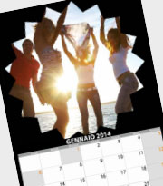 Adding masks and effects to your personalized calendar.