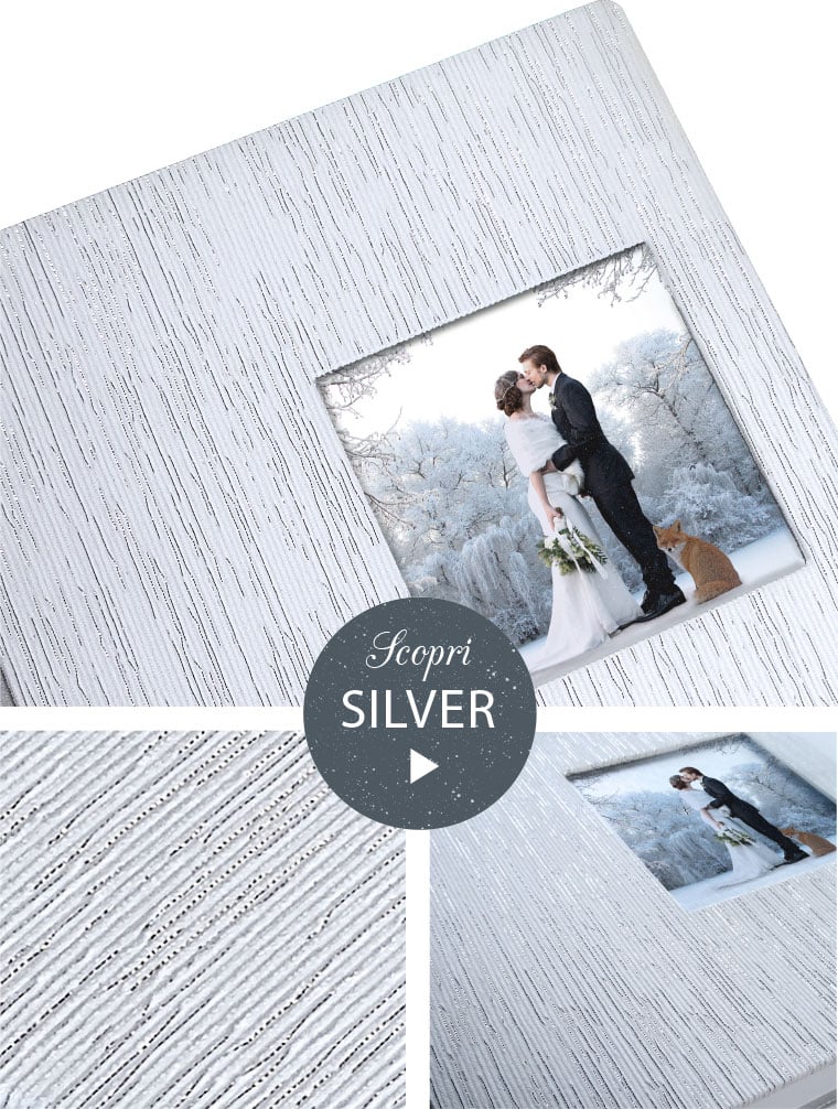 copertina da collezione Silver ilFotoalbum matrimoni d