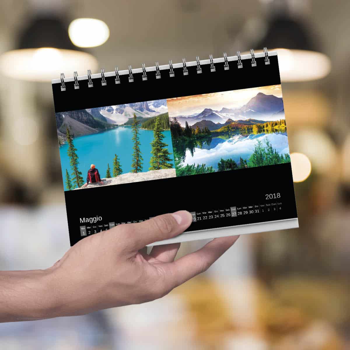 Calendario fotografico personalizzato da tavolo