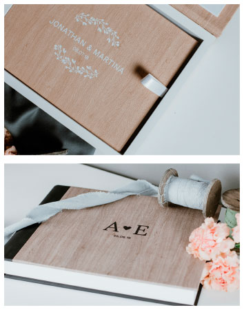 Serie Flair | Album matrimonio con copertina in simil Legno