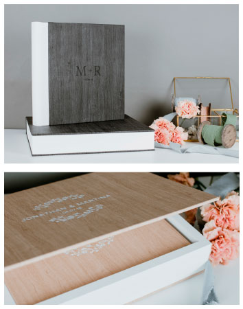 Serie Flair | Album matrimonio con copertina in simil Legno