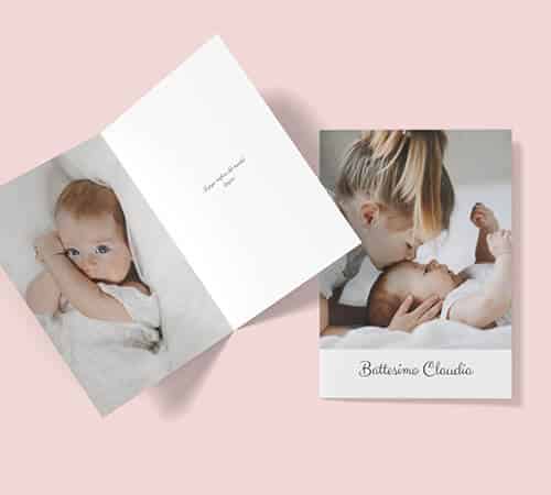 Biglietti auguri personalizzati per battesimo, cresima, comunione, newborn