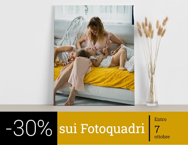 Fotoquadri personalizzati 30% di sconto